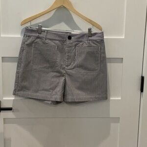 LOFT Navy and White Versatile Shorts